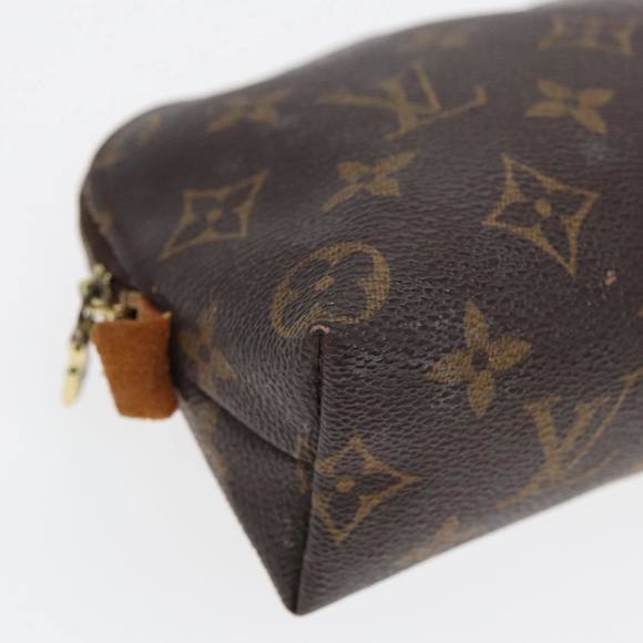 LOUIS VUITTON Monogram Pochette Cosmetic PM Cosmetic Pouch M47515 LV Auth 81600 - Picture 14 of 16